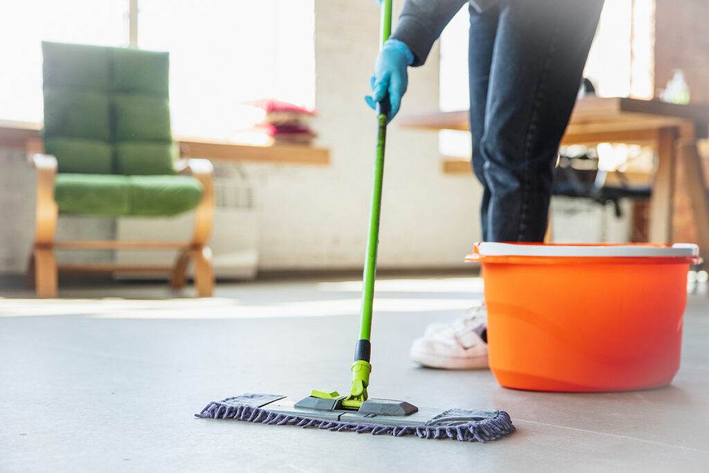 Werken bij schoonmaak