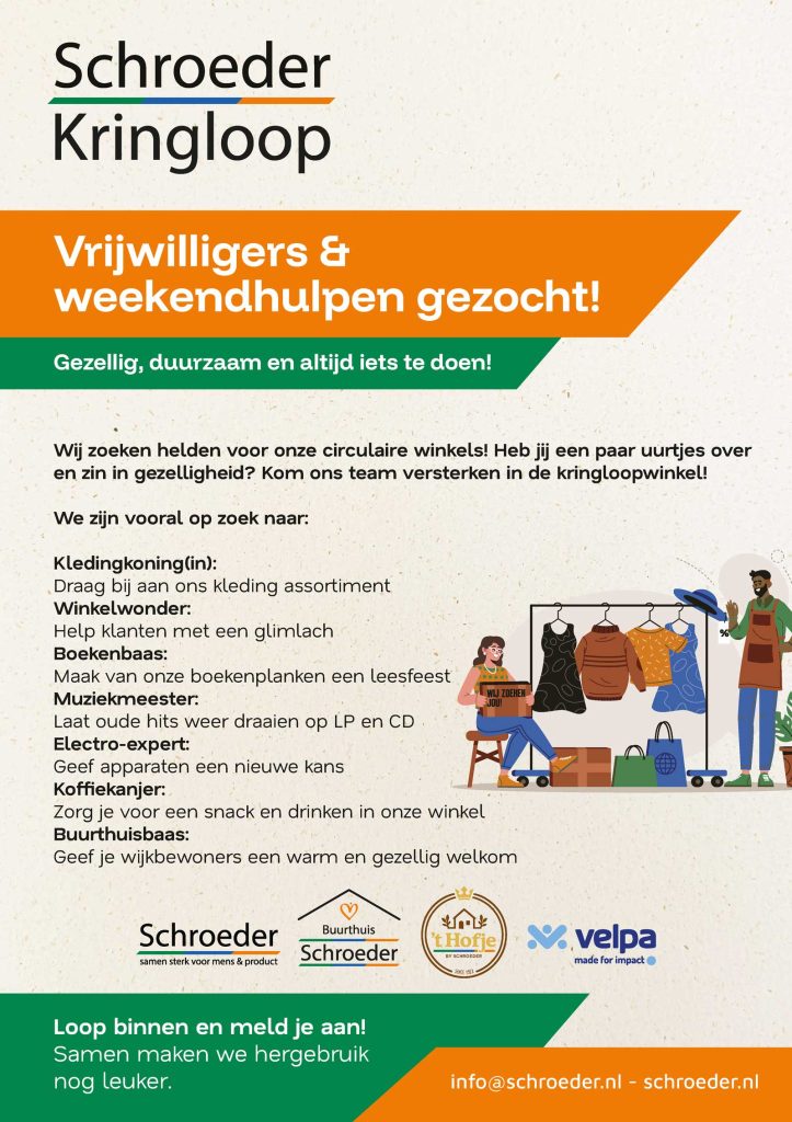 Stoepbord Schroeder Vrijwilligers A1 V02