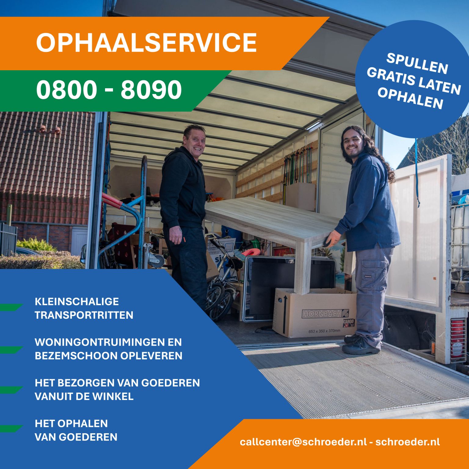 Ophaalservice 0800 8090